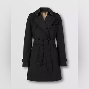 Burberry Black Trench Coat SANDRINGHAM Authentic NWT